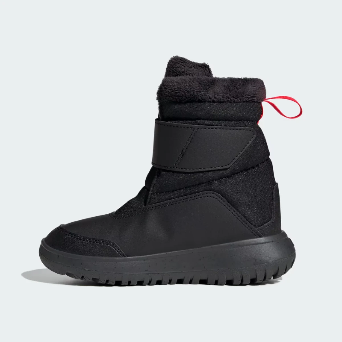 Chlapecké vysoké zimní boty ADIDAS Winterplay core black solar red iron metalic · záber 4