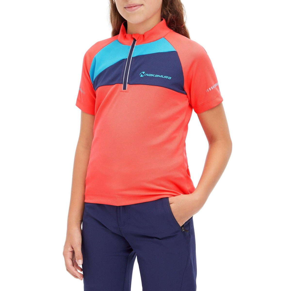 Nakamura Pablo Jersey Kids - Veľkosť: 152 | Farba: Ružová, Červená · záber 2
