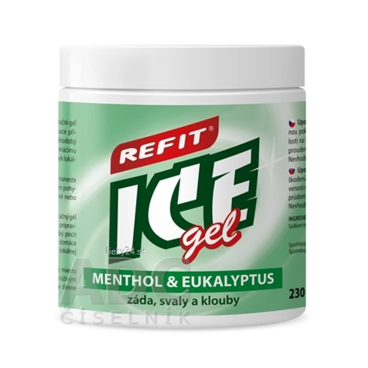REFIT ICE GEL MENTOL EUKALYPTUS · záber 1