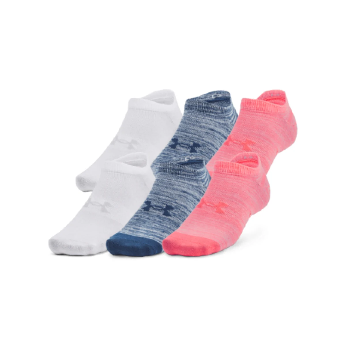 Ponožky UNDER ARMOUR UA Essential No Show 6 pack-PNK-1370542-819 · záber 1