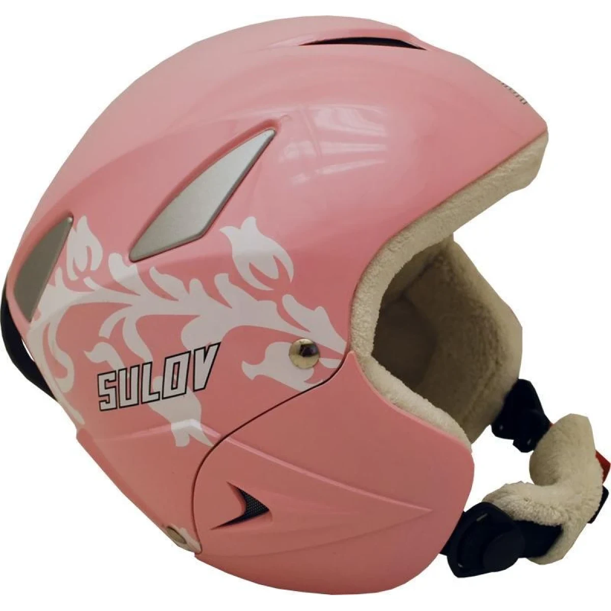 Sulov RANGER růžová lesk-kytka dětská lyžařská přilba POUZE XS (53-54 cm) (VÝPRODEJ) · záber 1