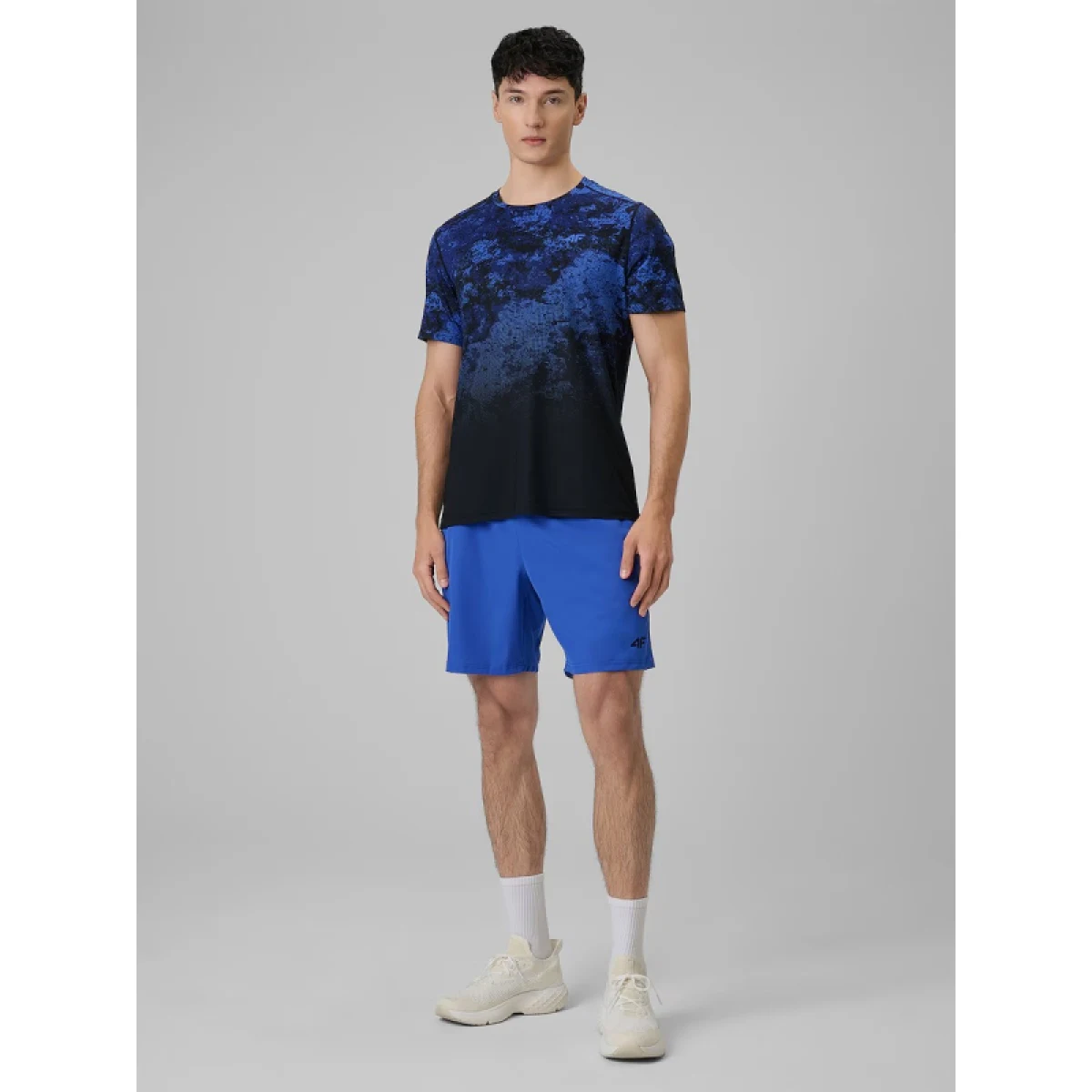 Pánské tréninkové tričko s krátkým rukávem 4F TSHIRT FNK M1787-36A-COBALT ALLOVER · záber 5