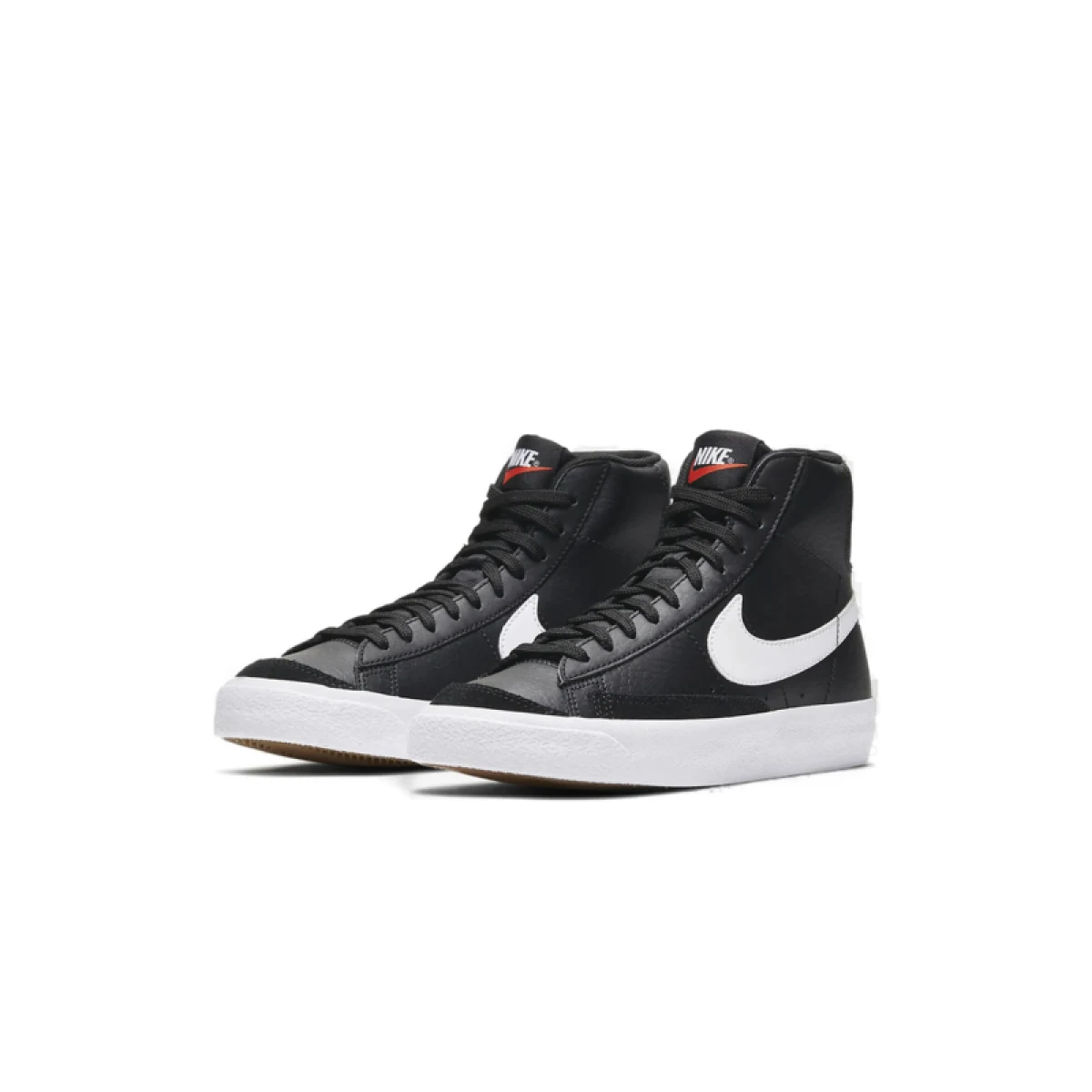 Juniorská vycházková obuv NIKE Blazer Mid 77 black white team orange · záber 3