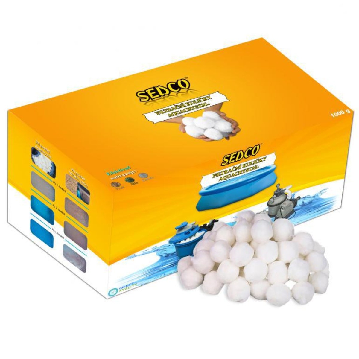 Filtrační náplň SEDCO Aqua Crystal 500g · záber 1