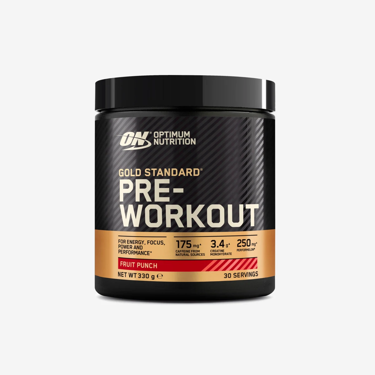 OPTIMUM NUTRITION OPTIMUM NUTRION - Pre Workout Gold Standard Fruit Punch predtréningovka 330 g NO SIZE · záber 1