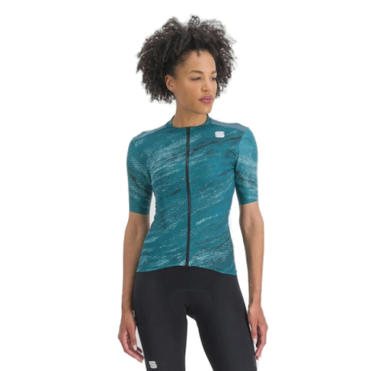 Dámský cyklistický dres s krátkým rukávem SPORTFUL Cliff supergiara w jersey, shade spruce · záber 1