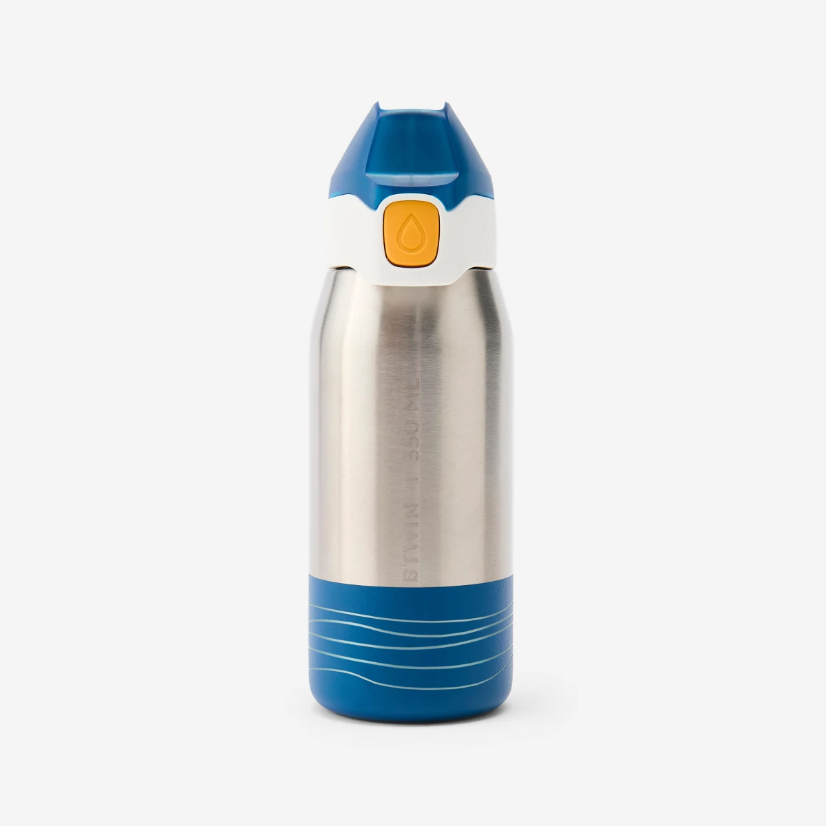 BTWIN Cyklistická fľaša pre deti 3 – 6 rokov antikoro 350 ml modrá bez · záber 1