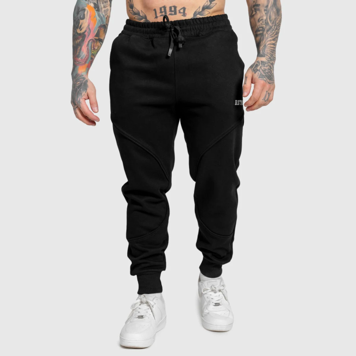 Pánske tepláky Iron Aesthetics ASTHX, čierne · záber 2