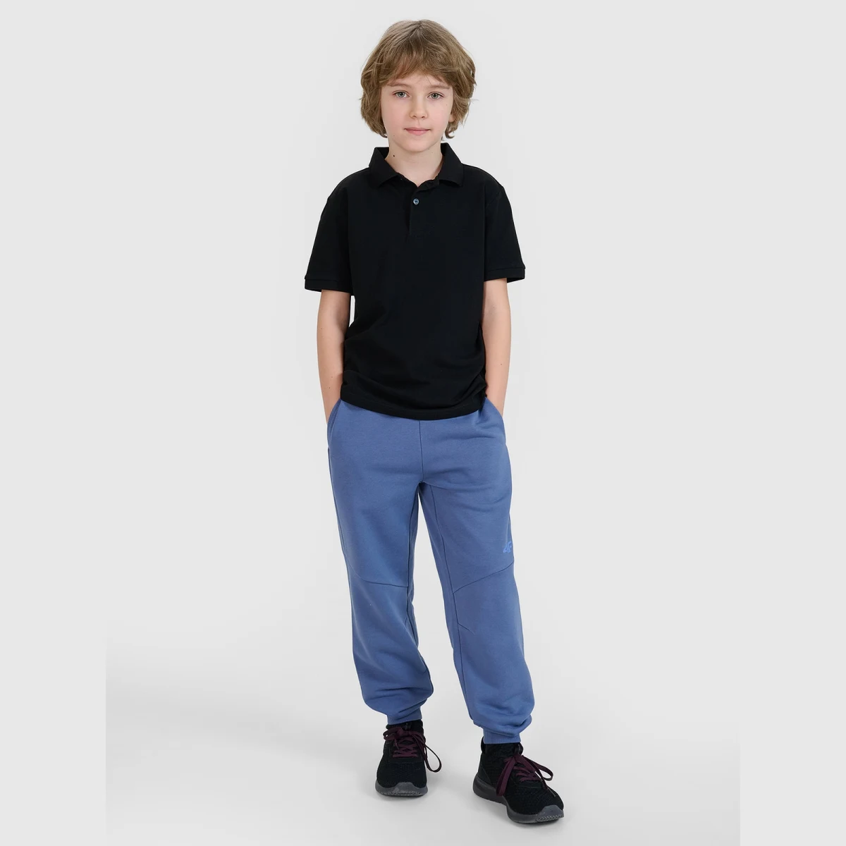 Chlapecké tepláky 4F JUNIOR TROUSERS CAS M1103-33S-BLUE · záber 1