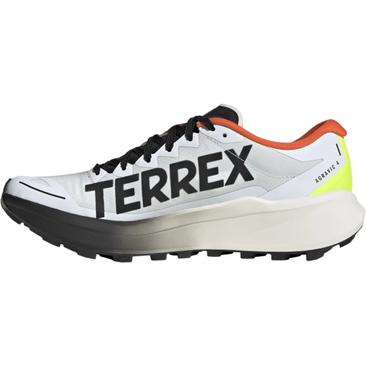 Pánska bežecká trailová obuv ADIDAS Terrex Agravic 4 M cloud white core black semi impact orange · záber 2