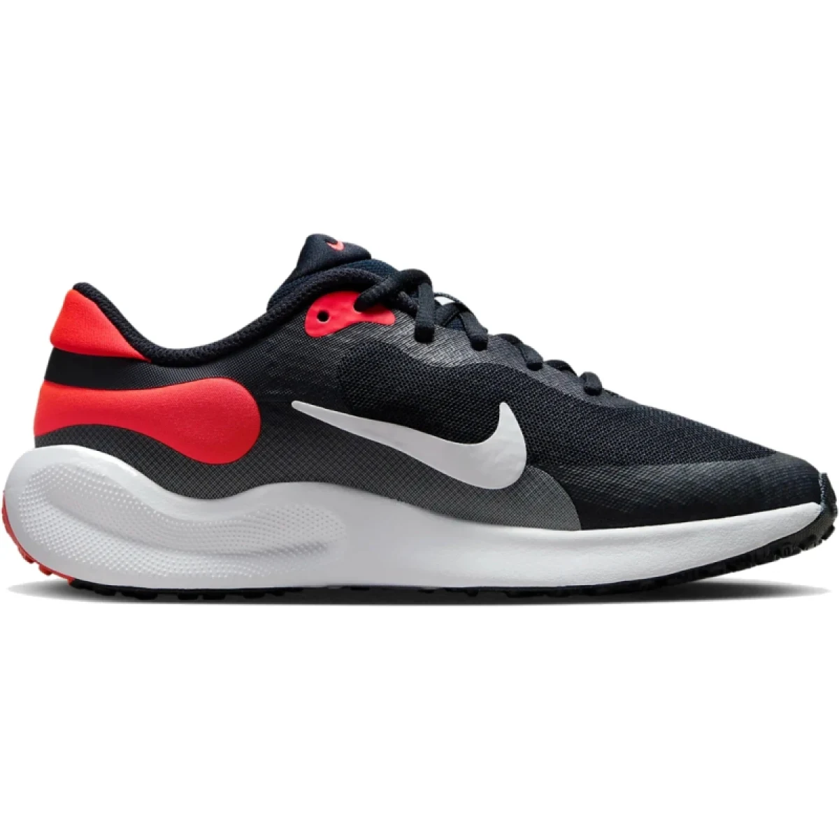 Chlapecká sportovní obuv (tréninková) NIKE Revolution 7 dark obsidian bright crimson black white · záber 2