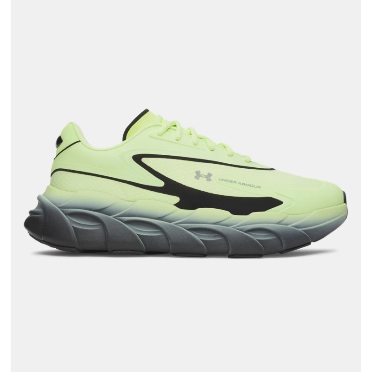 Pánska bežecká obuv UNDER ARMOUR UA Halo Runner SE M fade green black metallic silver · záber 2