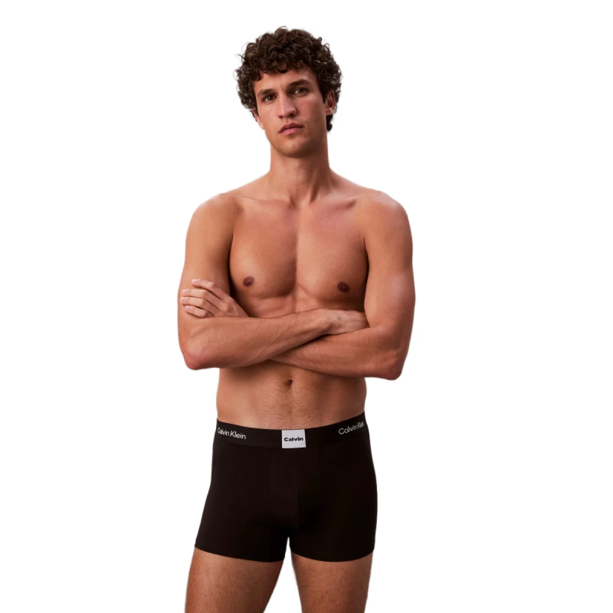 Pánske boxerky CALVIN KLEIN 3 PACK - Trunk Icon Logo Graphic 3-Pack black · záber 3