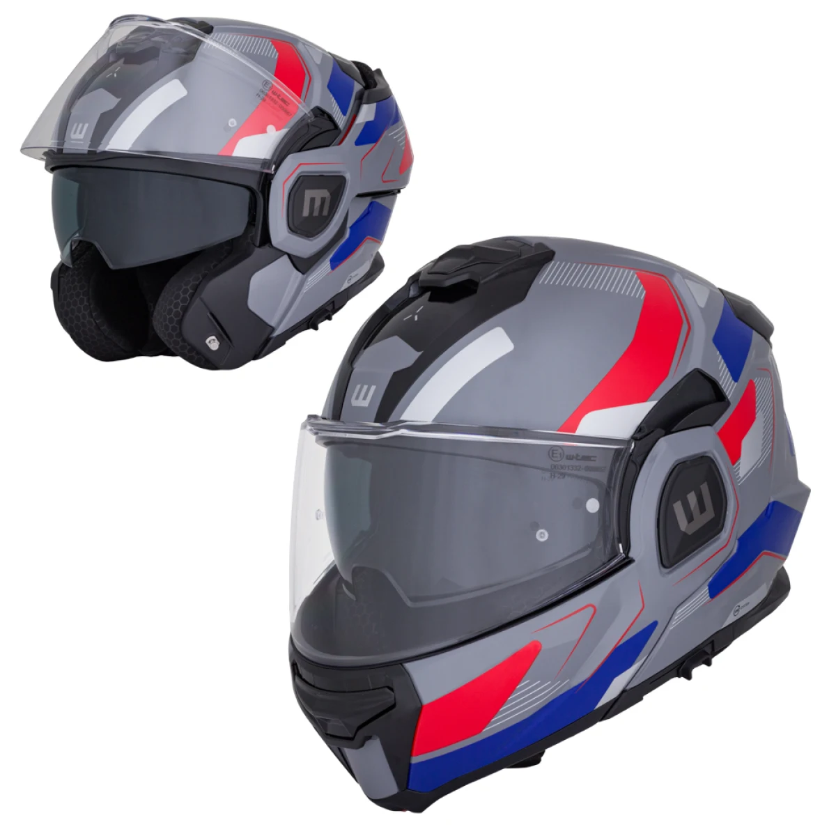 Preklápacia moto prilba W-TEC Zoroz P/J Farba Glossy Tricolor, · záber 1
