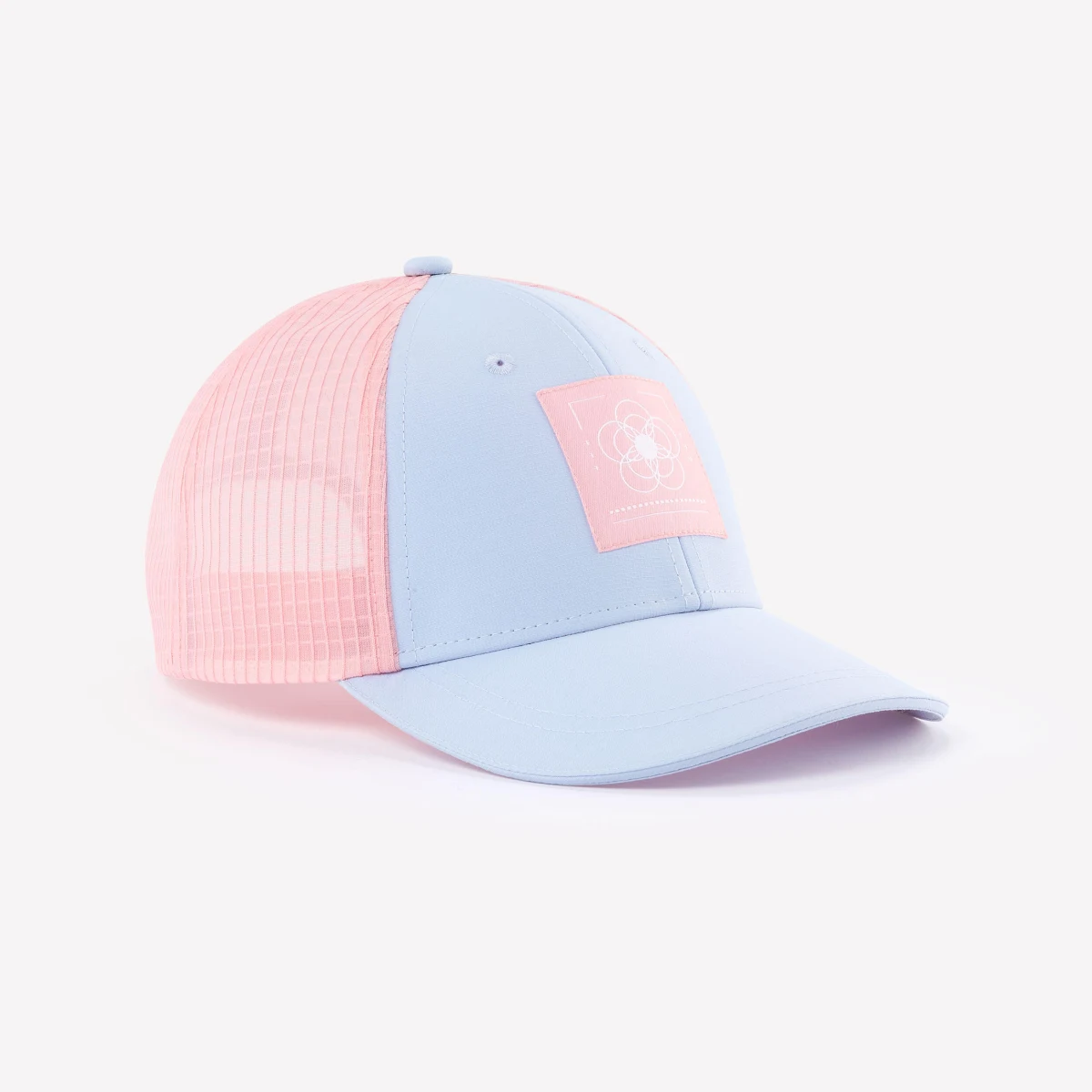 QUECHUA Detská turistická šiltovka MH100 Trucker 7-15 r. fialová bez · záber 1