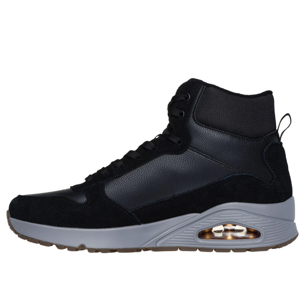 Pánské kotníkové zimní boty SKECHERS Uno Mid Sneaker black · záber 2