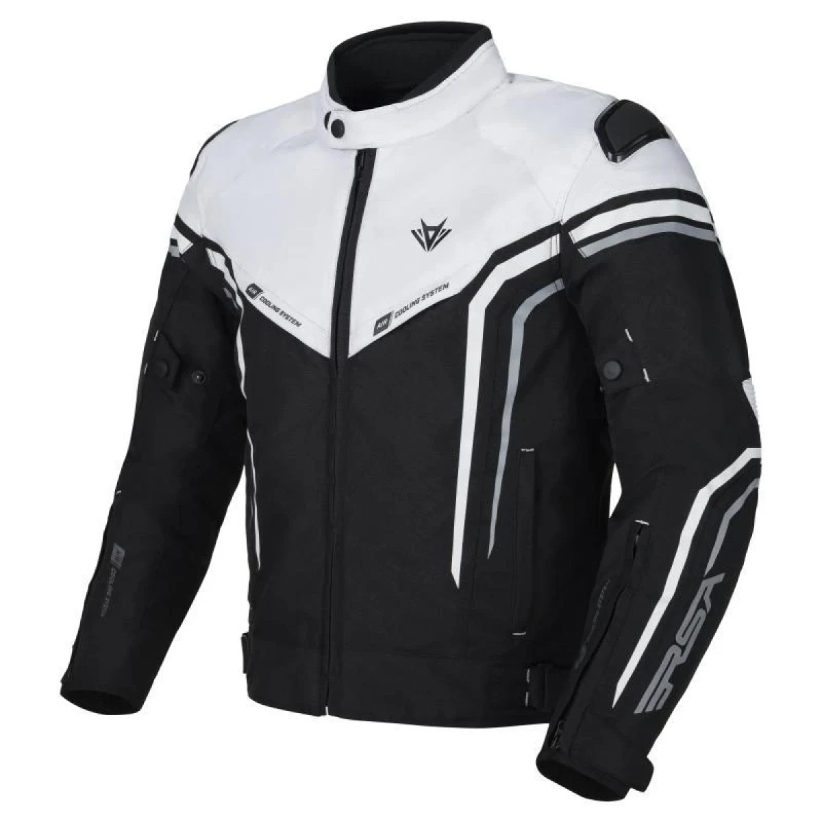 RSA Bunda na motorku Compact 2 EVO - Velikost: 4XL | Barva: Biela · záber 1