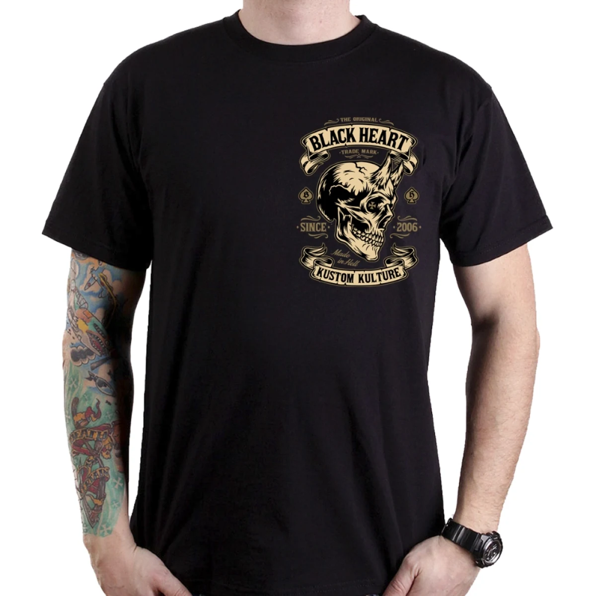 BLACK HEART Devil Skull čierna - 3XL · záber 2
