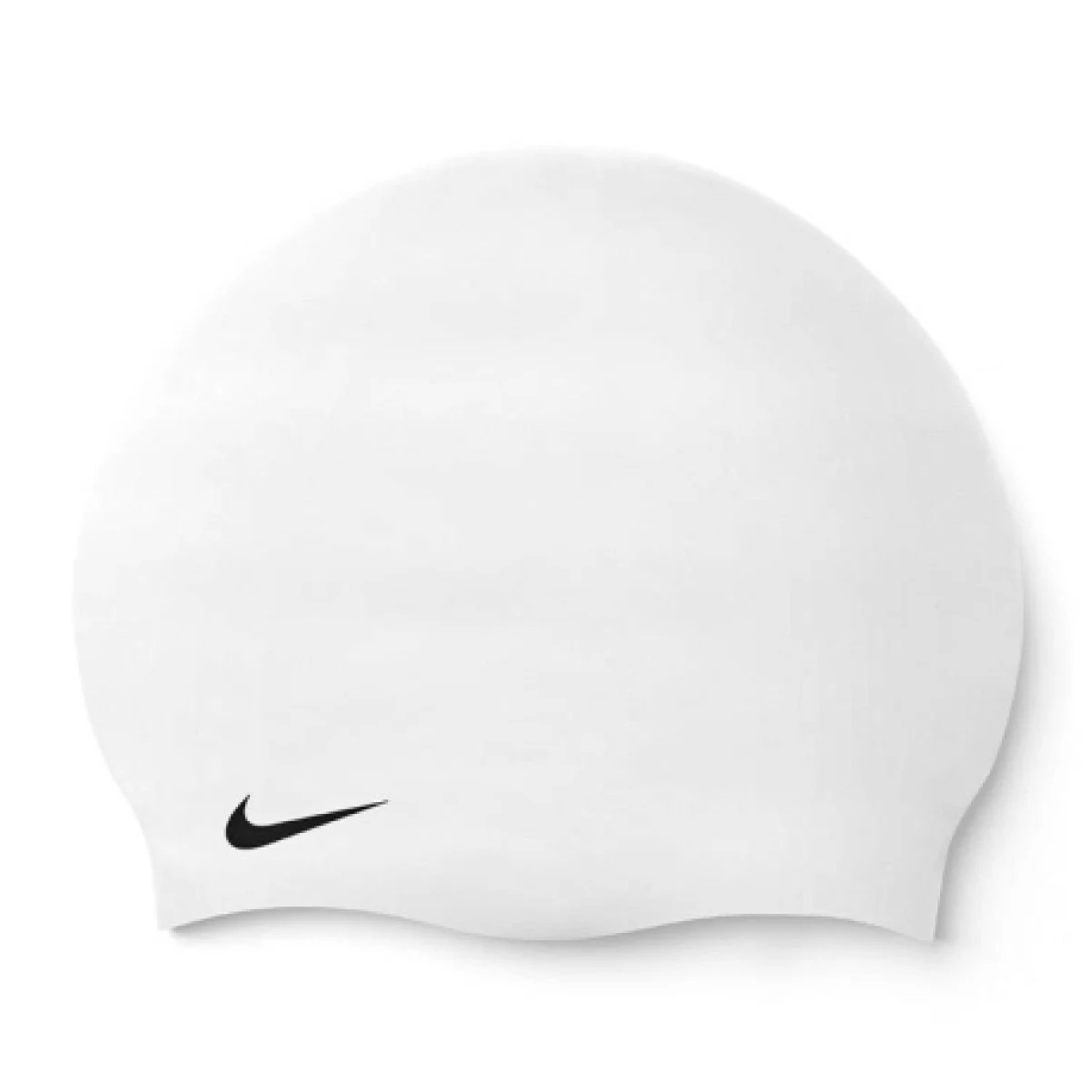 Plavecká čepice NIKE SWIM SOLID SILICONE CAP WHITE-WHITE · záber 1