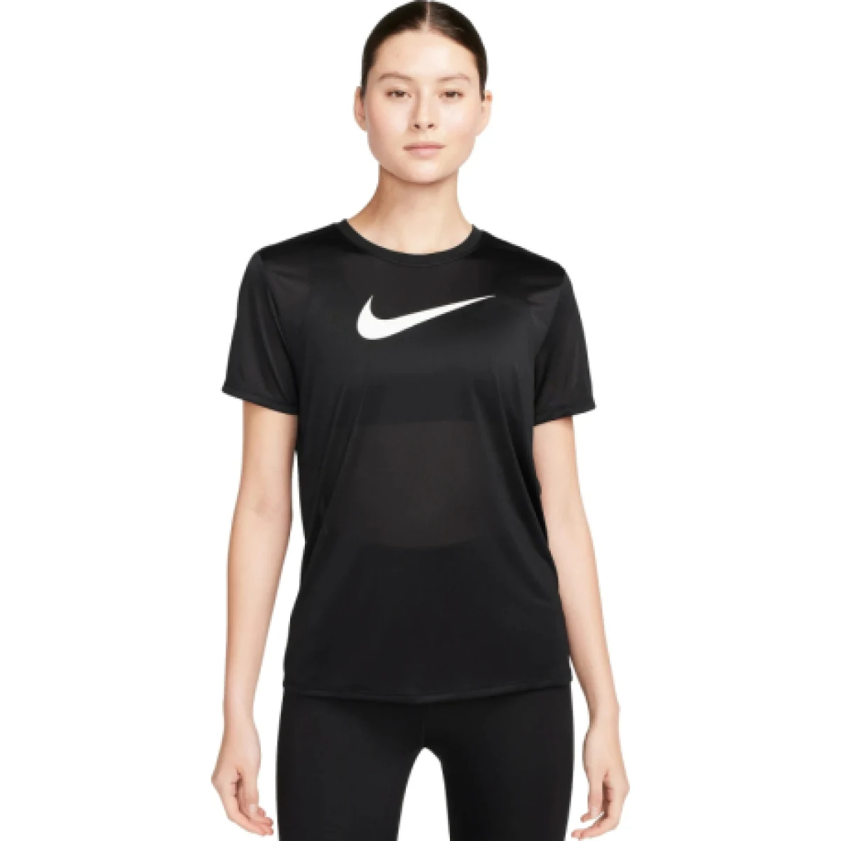 Dámské tréninkové tričko s krátkým rukávem NIKE W NK DF TEE RLGND HBR-011 BLACK · záber 1