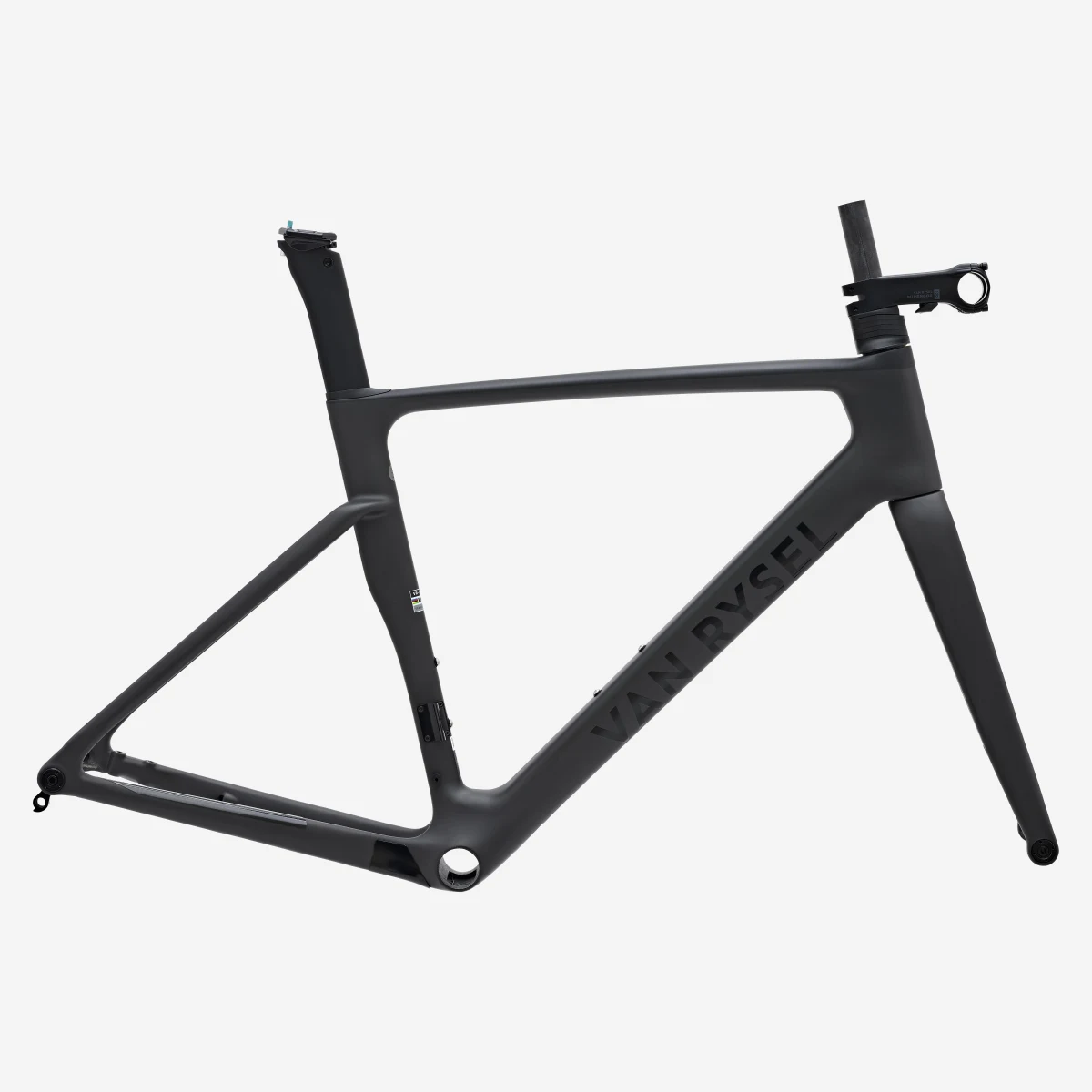 VAN RYSEL Rámová sada cestného bicykla RCR PRO surový karbón sivý L · záber 1