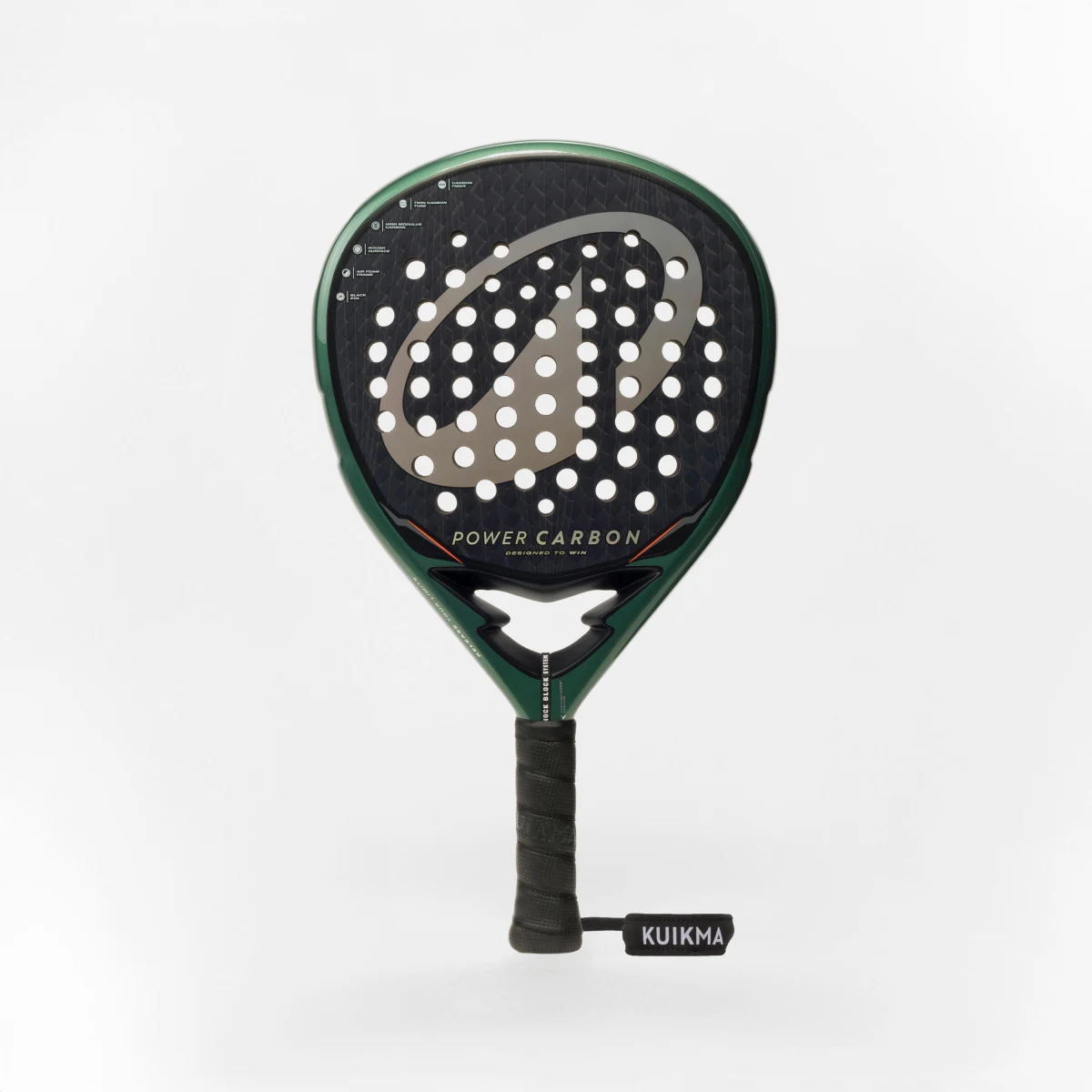 KUIKMA Padelová raketa Power Carbon čierno-zelená bez · záber 1