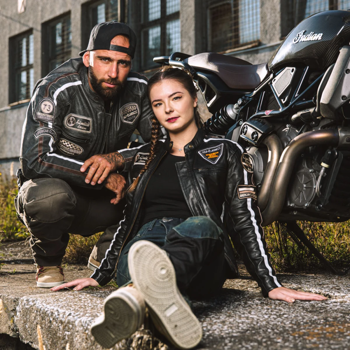 Dámska kožená moto bunda W-TEC Sheawen Lady Black Farba čierna, · záber 5