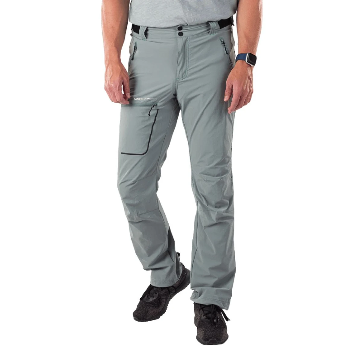 Pánske turistické nohavice NORTHFINDER AMADE-414greygreen · záber 2