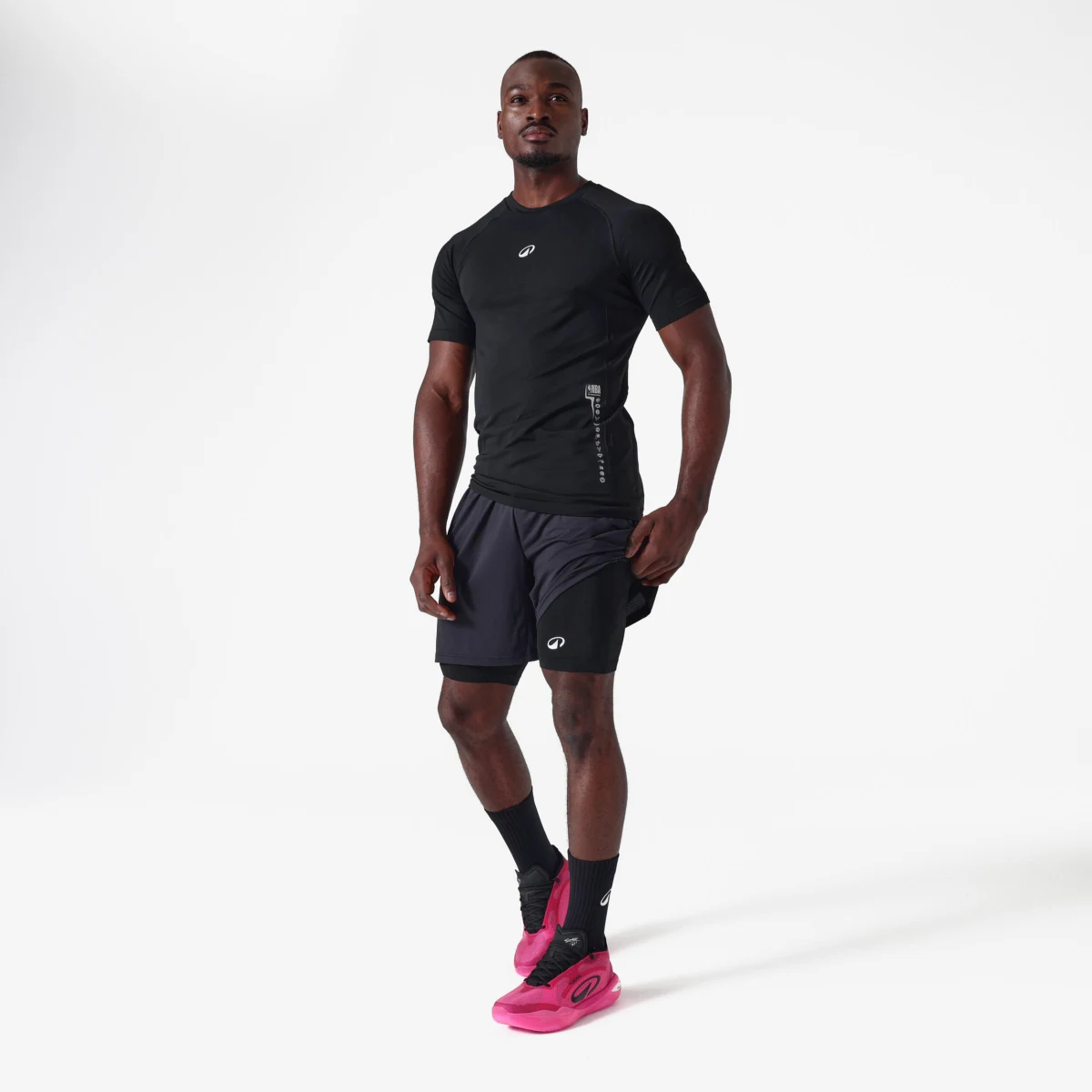 TARMAK Unisex spodné basketbalové tričko NBA s krátkym rukávom 900 čierne 2XL · záber 2