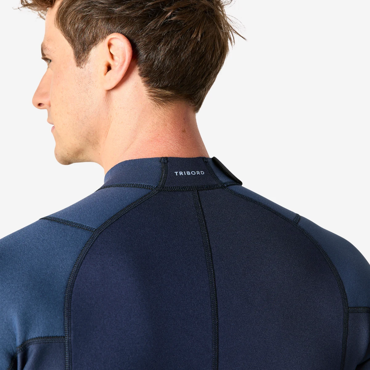 DECATHLON Pánska krátka kombinéza na šnorchlovanie Essential Ocena 2 mm čierna S · záber 2