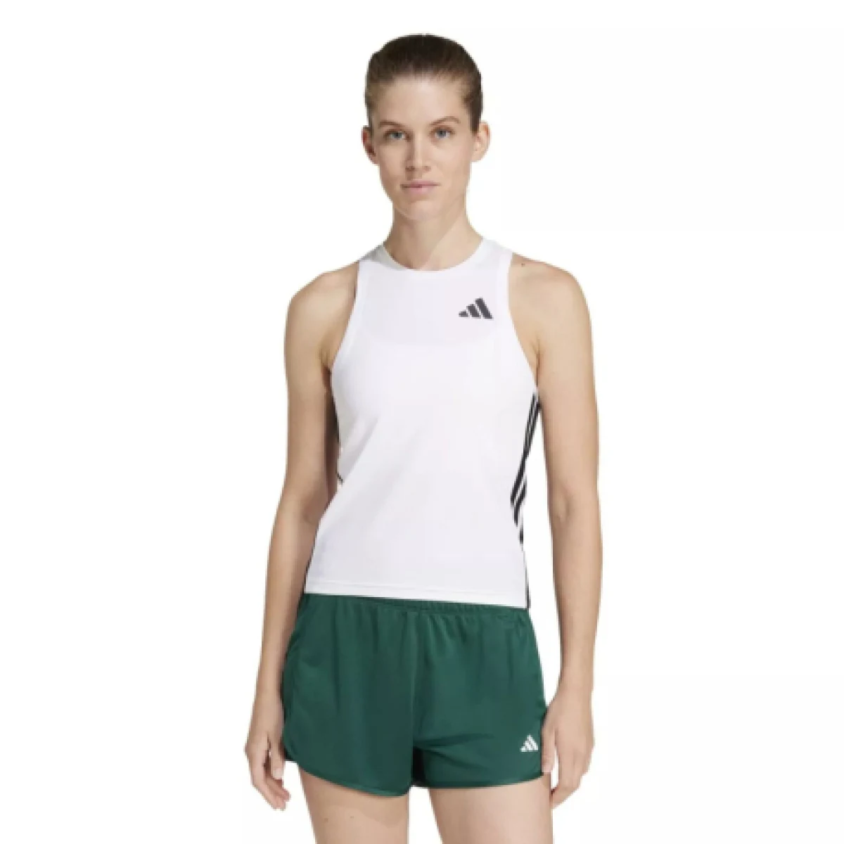 Dámske tréningové tielko ADIDAS WE 3S TK WHITE BLACK · záber 1