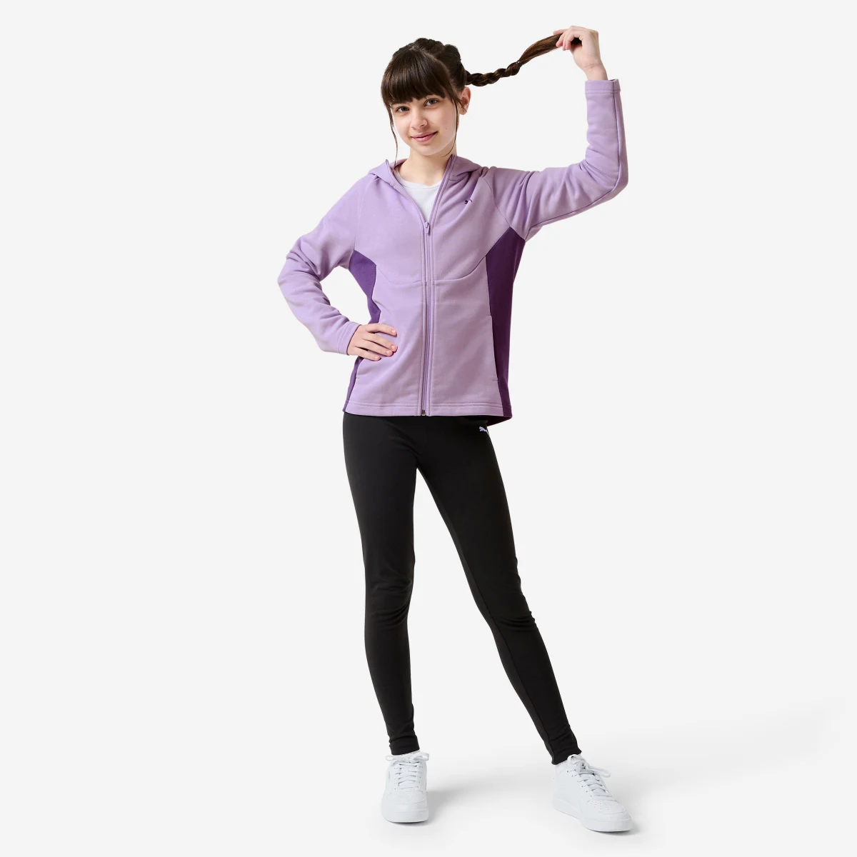 PUMA PUMA dievčenská súprava fialovo-čierna 5-6 r (116 cm) · záber 1