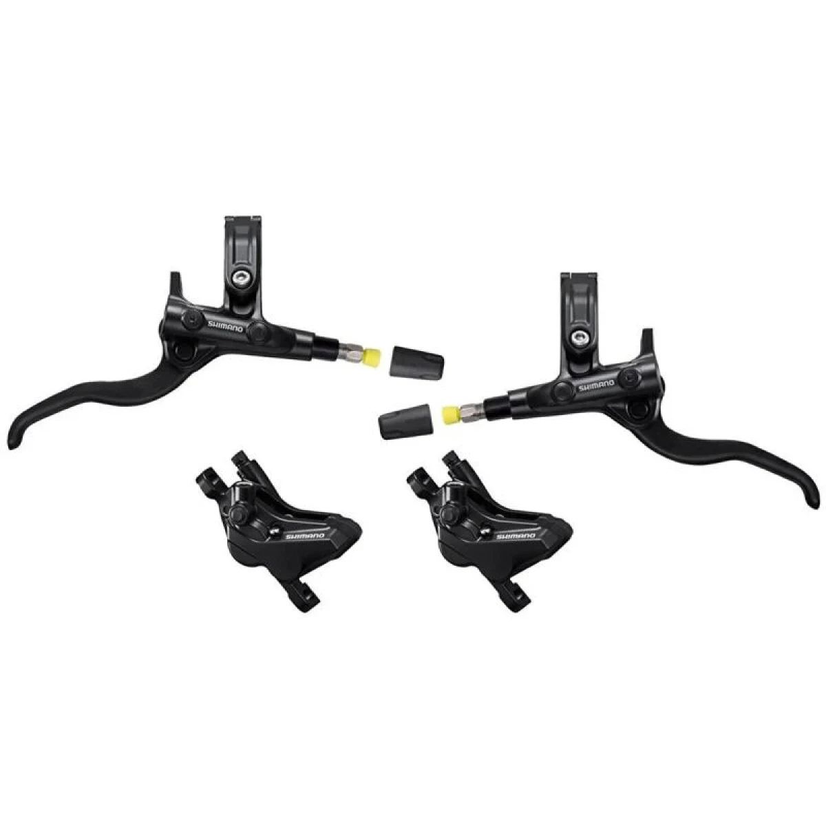 Shimano brzda kotoučová Deore MT420 čtyřpístková p+z (1000+1850 mm) komplet bez kot.(p+z J-kit) · záber 1