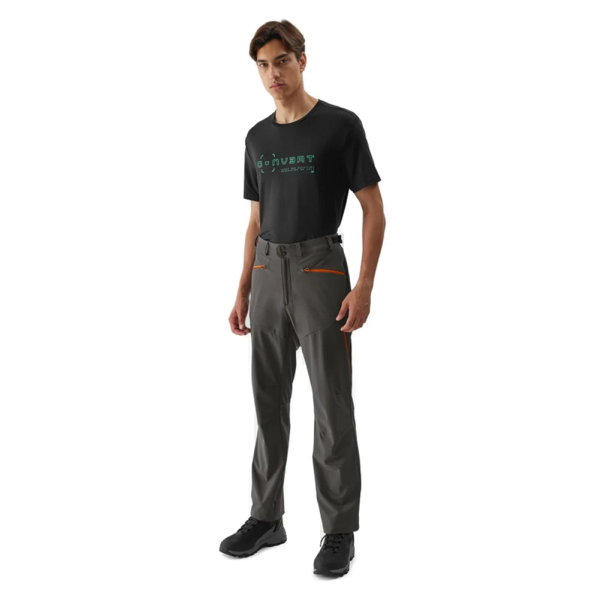 Pánské turistické kalhoty 4F TROUSERS FNK-AW23TFTRM363-22S-ANTHRACITE · záber 3