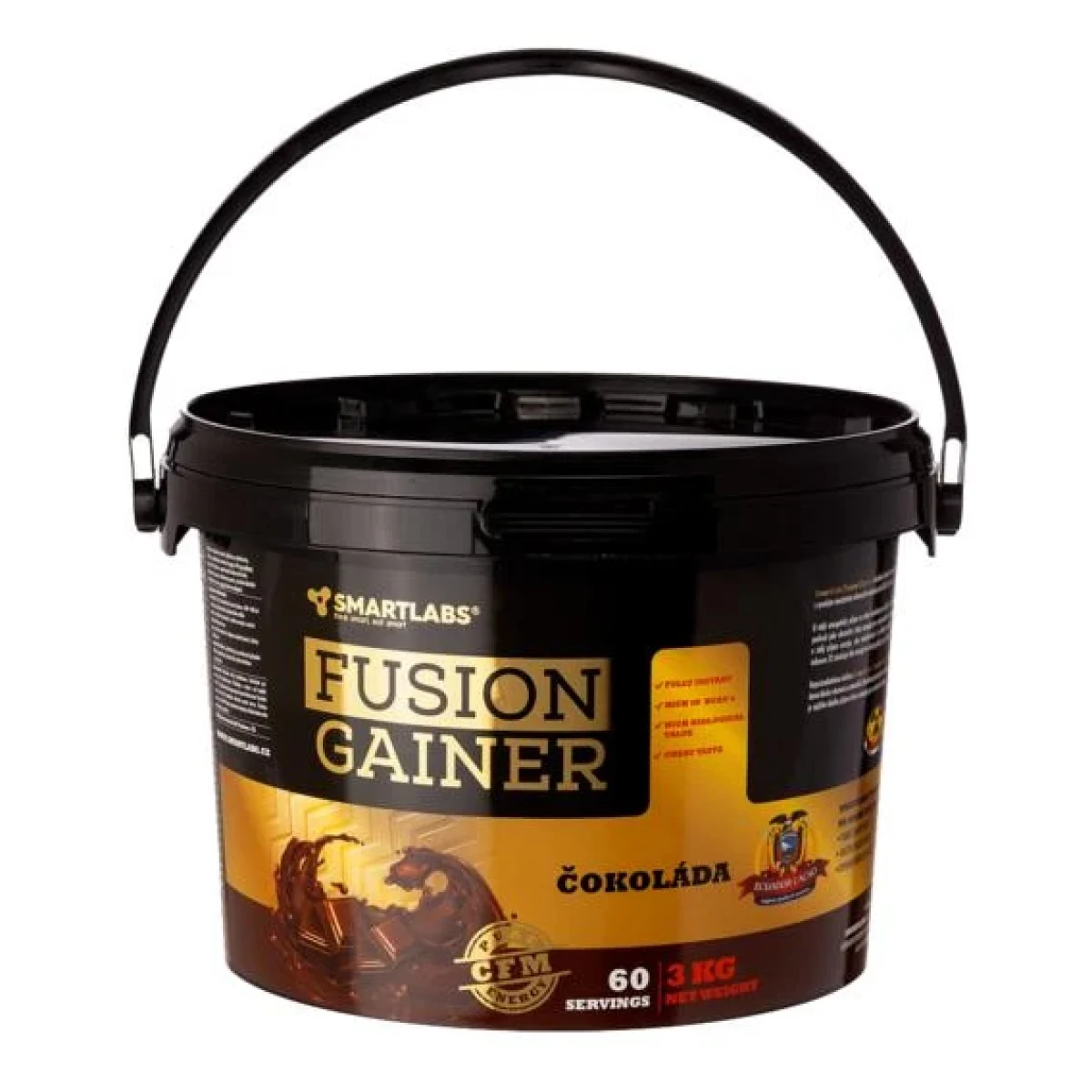 Smartlabs Fusion Gainer 15% 3000g - Barva: Vícebarevná | Příchuť: Vanilka · záber 1