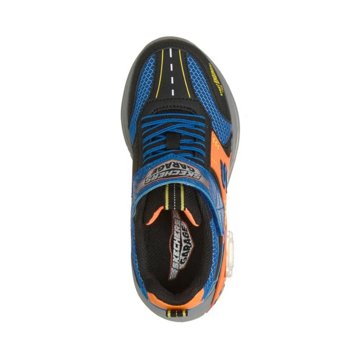 Chlapčenská rekreačná obuv SKECHERS Skechers Garage K black blue orange · záber 3