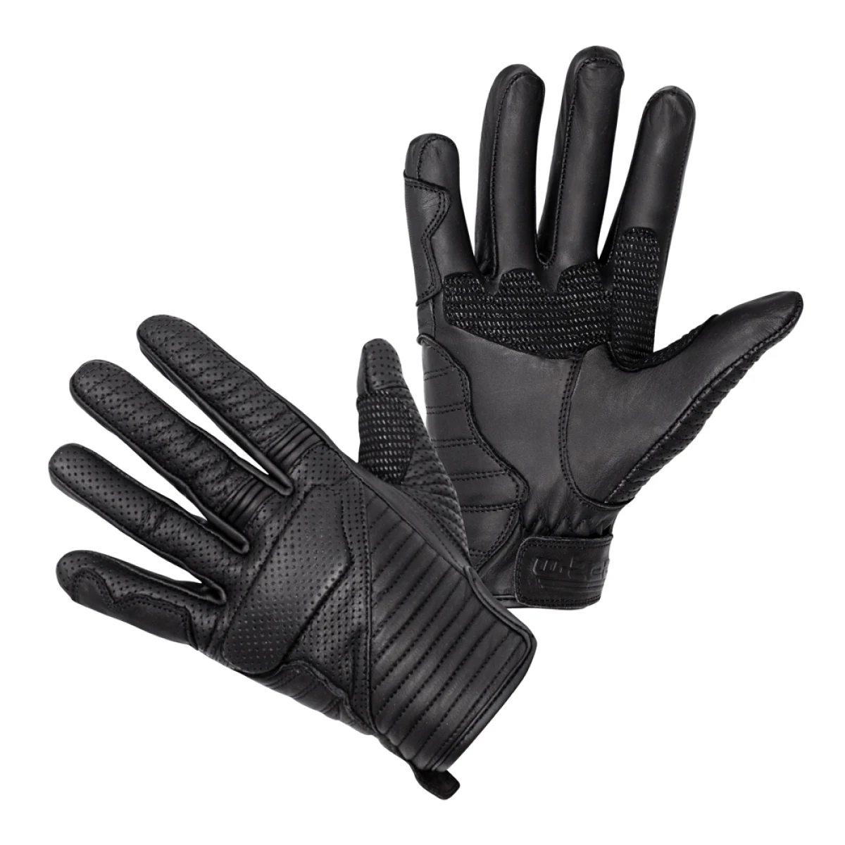 Kožené moto rukavice W-TEC Brillanta Farba čierna, · záber 1