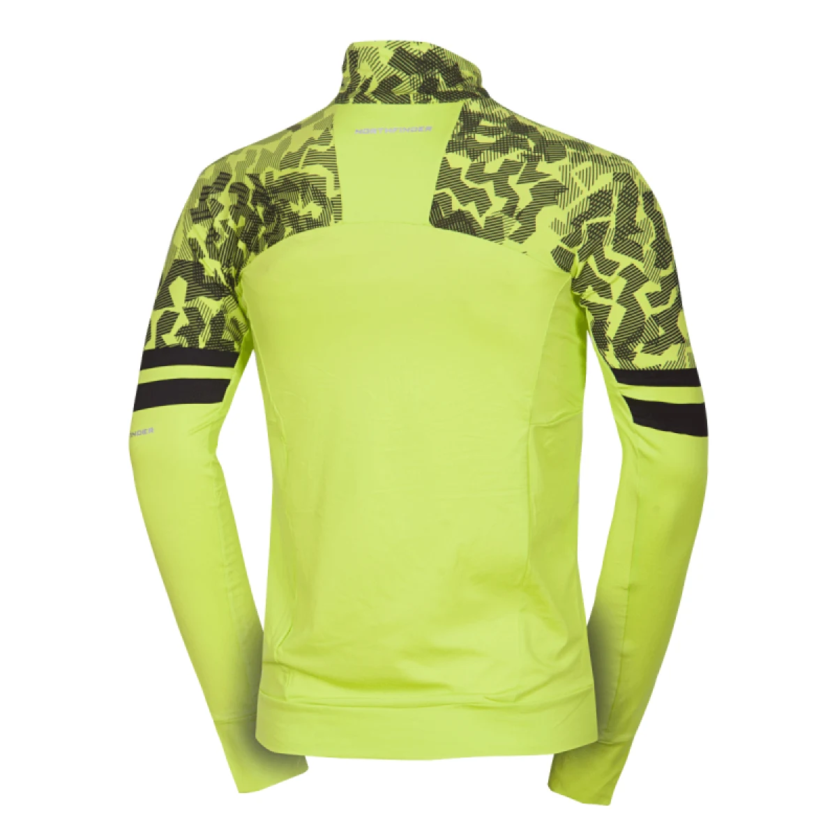 Pánska lyžiarska mikina s 1 2 zipsom NORTHFINDER BERTI-553limegreenblack · záber 4