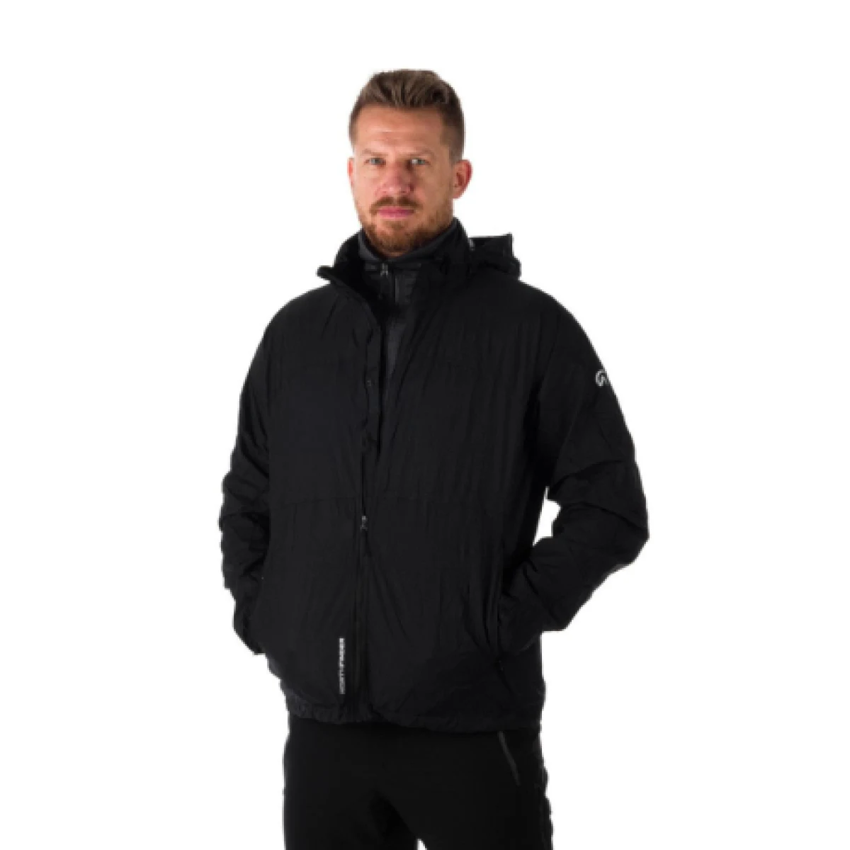 Pánská tréninková bunda s kapucí NORTHFINDER NORTHKIT-BU-32682OR-black · záber 1