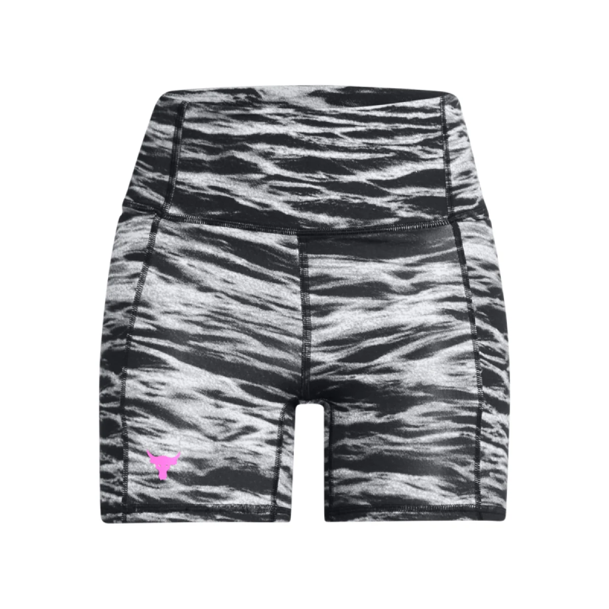 Dámské tréninkové kraťasy UNDER ARMOUR PROJECT ROCK PROJECT ROCK Lets Go BTB Middy Pt-BLK · záber 5