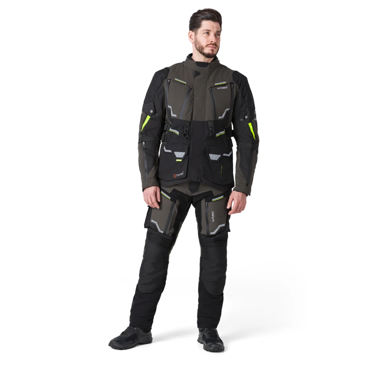 Moto bunda W-TEC Daimick Farba čierno-šedá, · záber 4