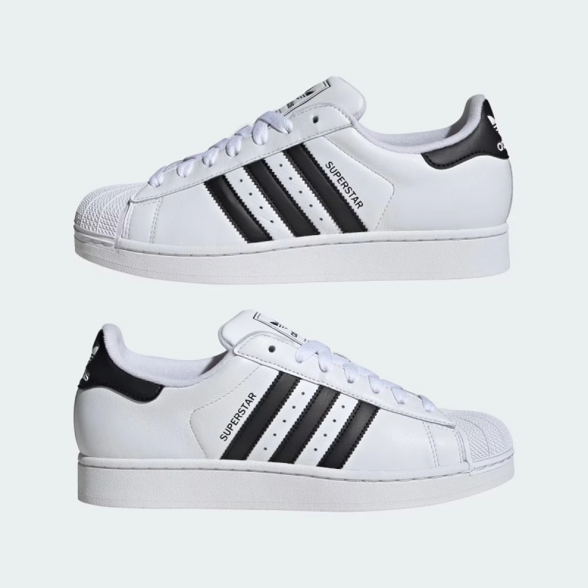 Vychádzková obuv ADIDAS ORIGINALS Superstar II U cloud white core black cloud white · záber 5