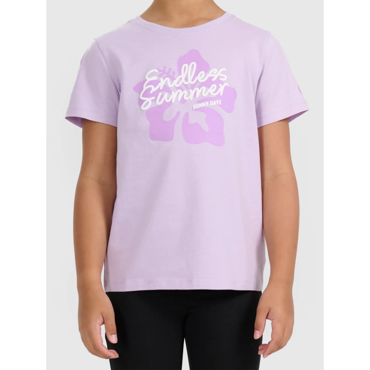 Dívčí tričko s krátkým rukávem 4F JUNIOR TSHIRT F2938-52S-LIGHT VIOLET · záber 2