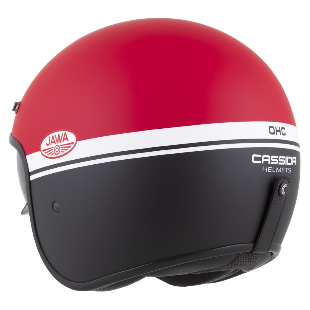 Cassida Oxygen Jawa OHC 2.0 červená matná/černá/bílá XL (61-62) · záber 4