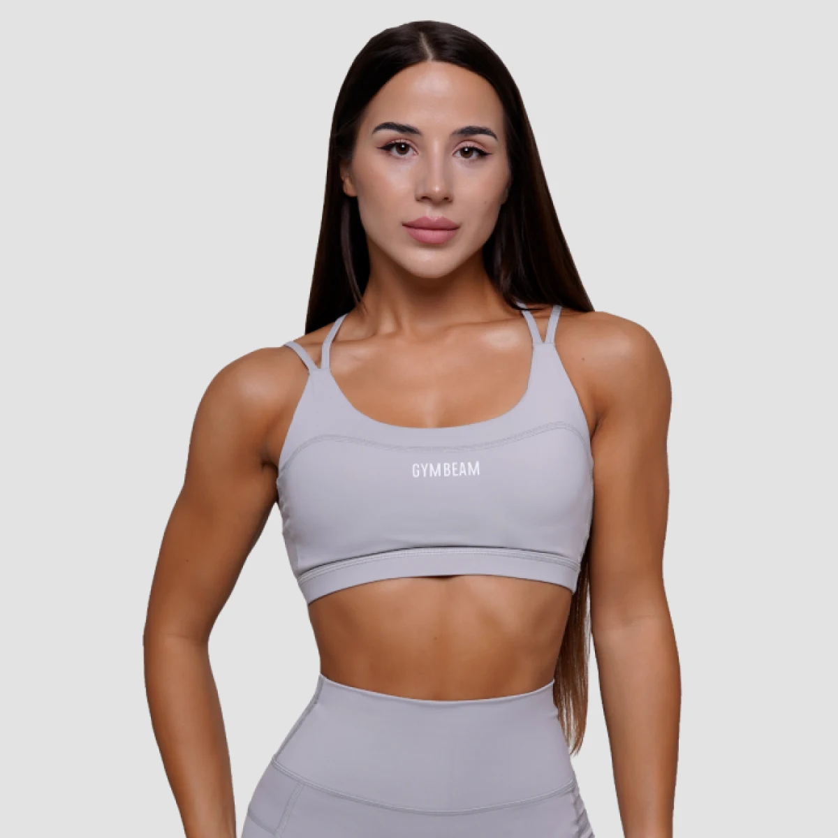 Спортен сутиен FIT Mist Grey - GymBeam - Размер: S | Тегло: 0,118 g | Опаковка: 130 · záber 1