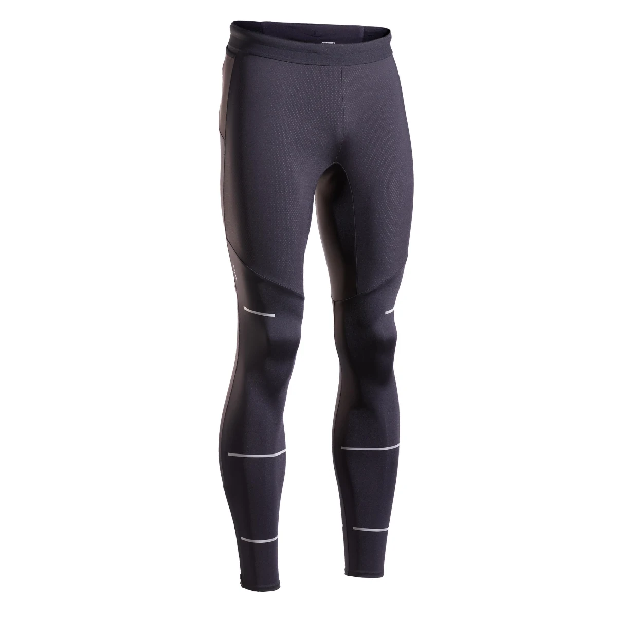 KIPRUN Pánske bežecké legíny Run 500 Dry priedušné čierne XL (W37 L34) · záber 2