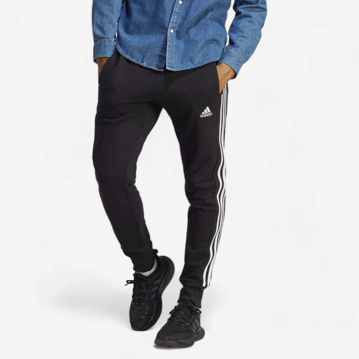 ADIDAS Pánske nohavice na džoging a fitnes čierne 2XL · záber 1