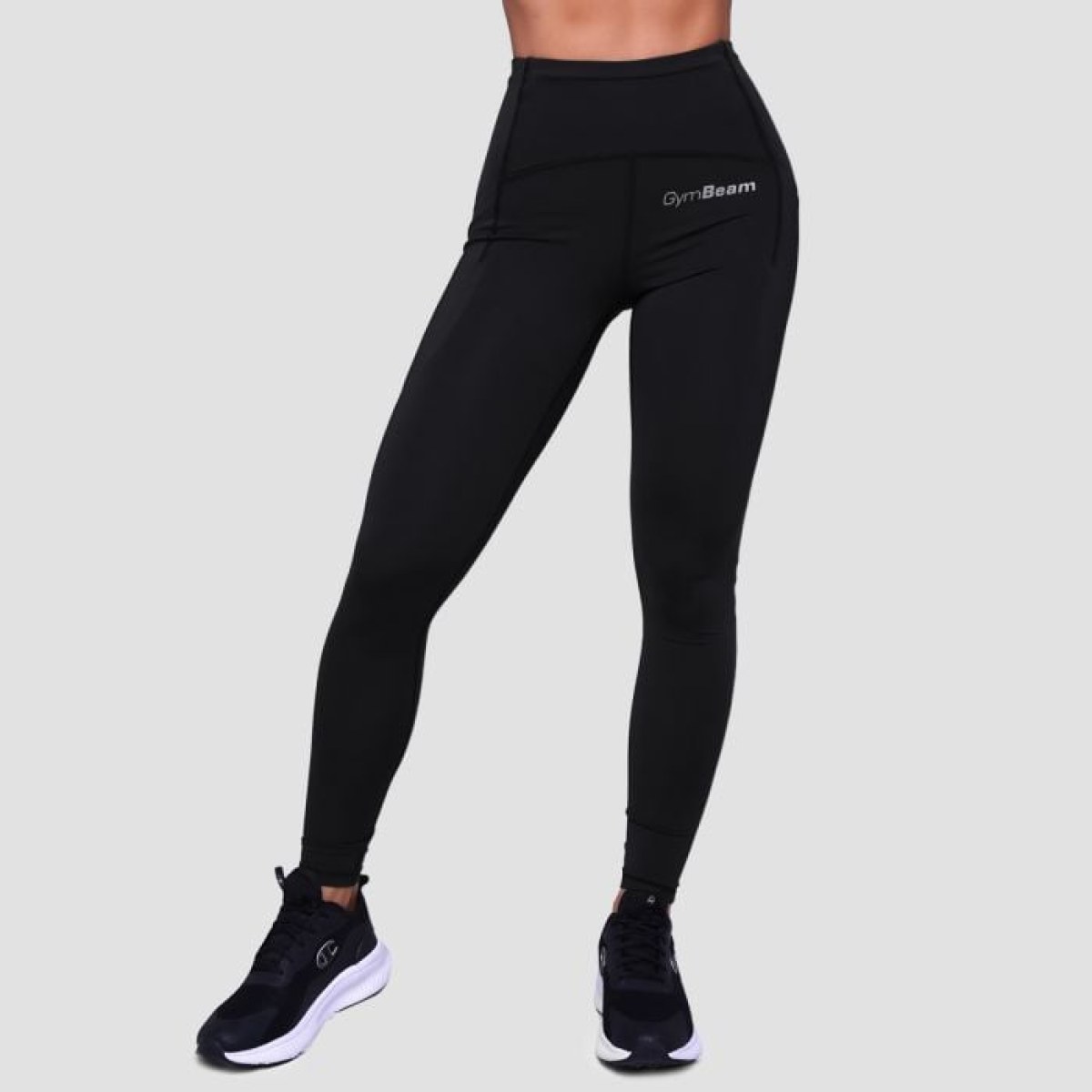 GymBeam Dámske bežecké legíny Pulse Black XSXS · záber 1