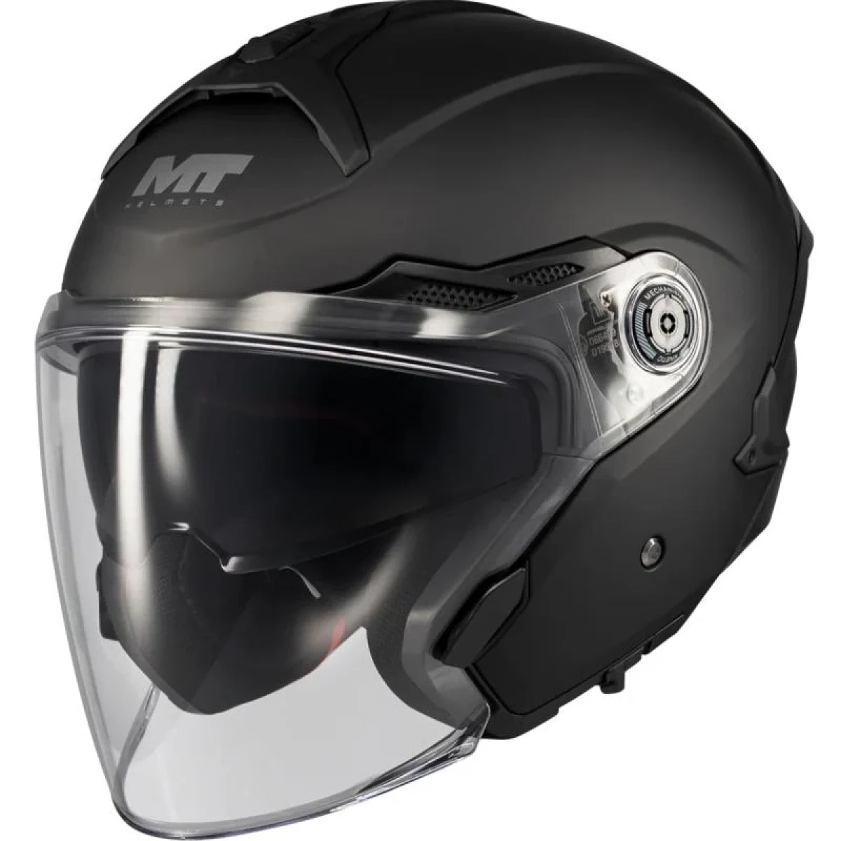 MT Helmets Otevřená helma Cosmo SV Pure A1 matná černá - Velikost: 53-54 | Barva: Čierna · záber 1
