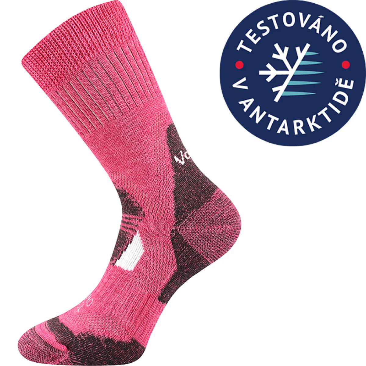 Dámske turistické ponožky VOXX 1 PACK-MERINO Stabil CLIMAYARN-pink · záber 2
